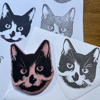 Frank - stamp; Cut from Speedy Carve block